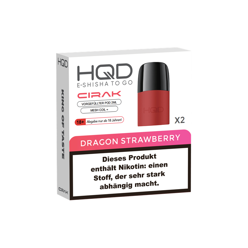 HQD Cirak - Dragon Strawberry Pod - 2er Pack 