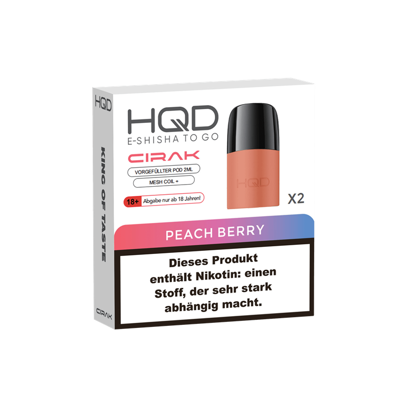 HQD Cirak - Peach Berry Pod - 2er Pack 