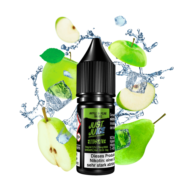 Just Juice - Apple & Pear On Ice - 10 ml Nikotinsalz Liquid