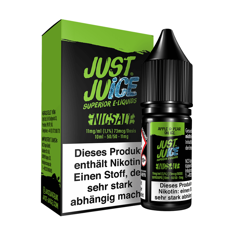 Just Juice - Apple & Pear On Ice - 10 ml Nikotinsalz Liquid 