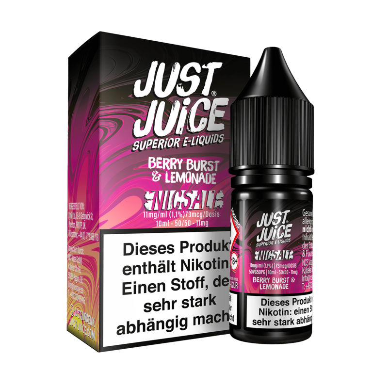 Just Juice - Berry Burst & Lemonade - 10 ml Nikotinsalz Liquid 