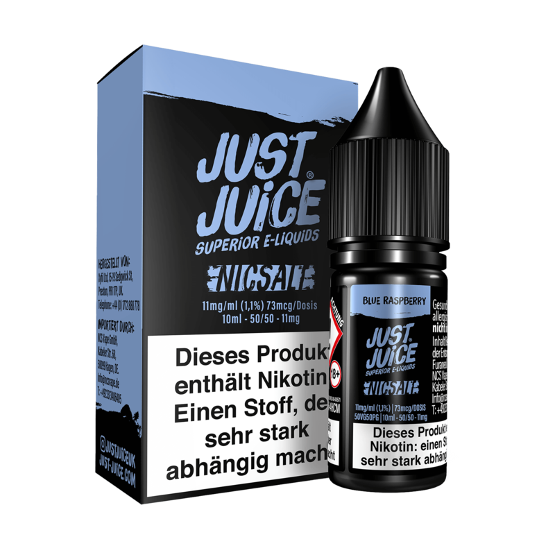 Just Juice - Blue Raspberry - 10 ml Nikotinsalz Liquid 