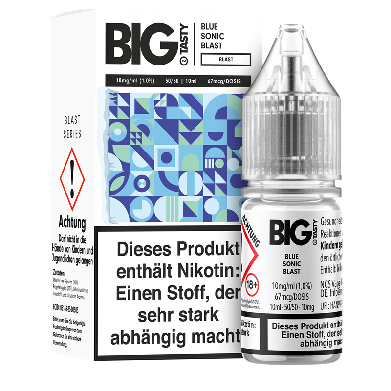 Big Tasty Blast Serie - Blue Sonic Blast - 10 ml Nikotinsalz Liquid 