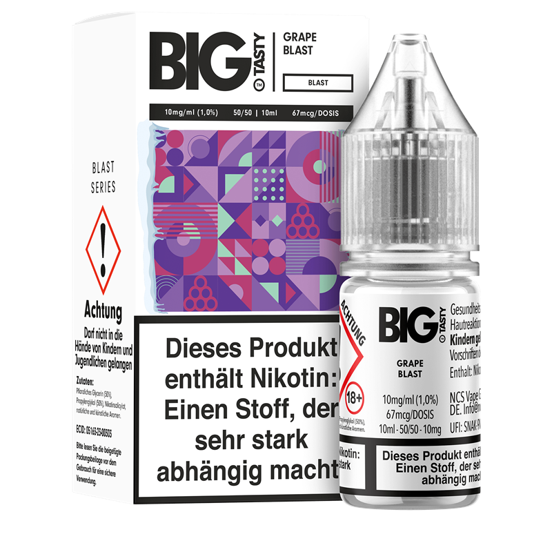 Big Tasty Blast Serie - Grape Blast - 10 ml Nikotinsalz Liquid 