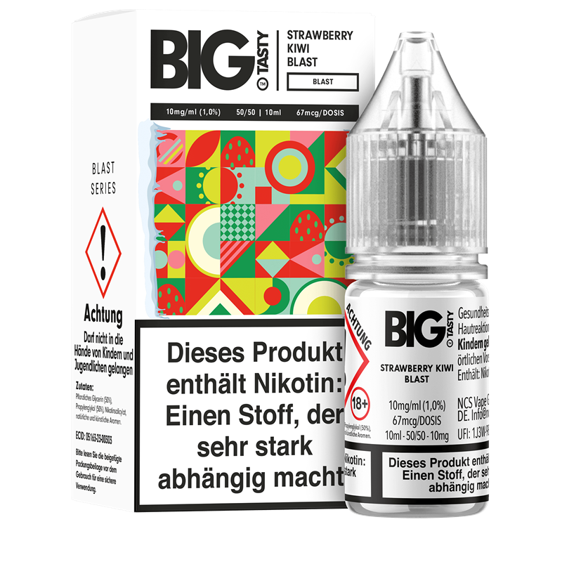 Big Tasty Blast Serie - Strawberry Kiwi Blast - 10 ml Nikotinsalz Liquid 