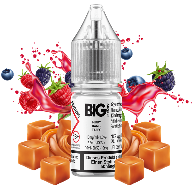 Big Tasty Candyrush Serie - Berry Bang Taffy - 10 ml Nikotinsalz Liquid