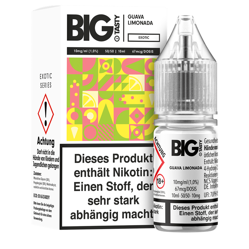 Big Tasty Exotic Serie - Guava Limonada - 10 ml Nikotinsalz Liquid 