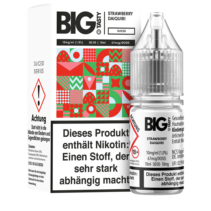 Big Tasty Juiced Serie - Strawberry Daiquiri - 10 ml Nikotinsalz Liquid 