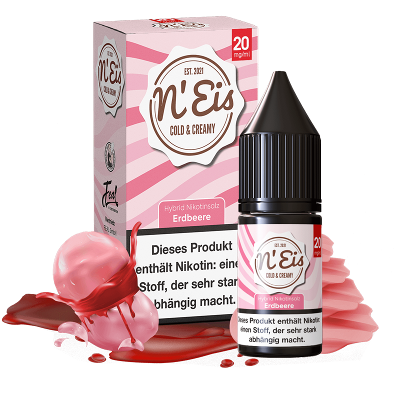 n'EIS - Erdbeere - 10 ml Hybrid-Nikotinsalz Liquid