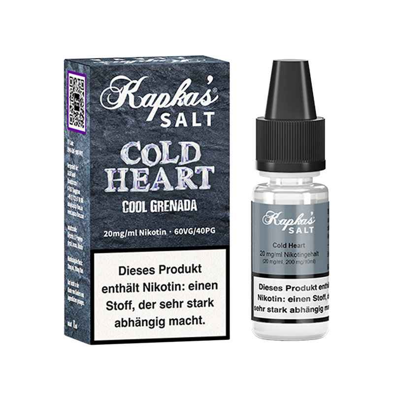 Kapkas Flava Salt - Cold Heart - 10 ml Nikotinsalz Liquid 