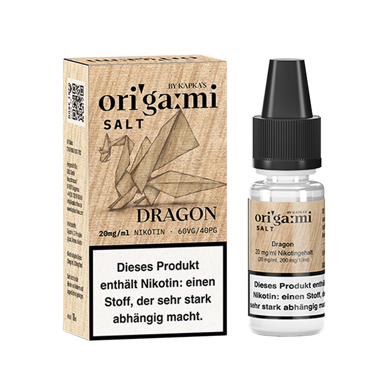 Kapkas Flava Salt Origami - Dragon - 10 ml Nikotinsalz Liquid 