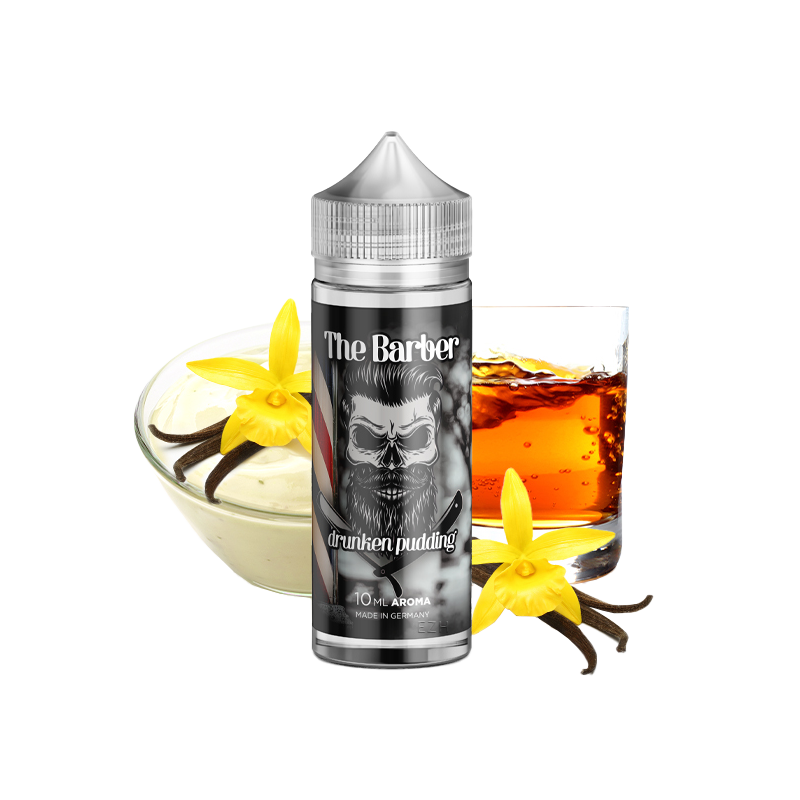 Kapkas Flava Aroma The Barber - Drunken Pudding - 10 ml Longfill
