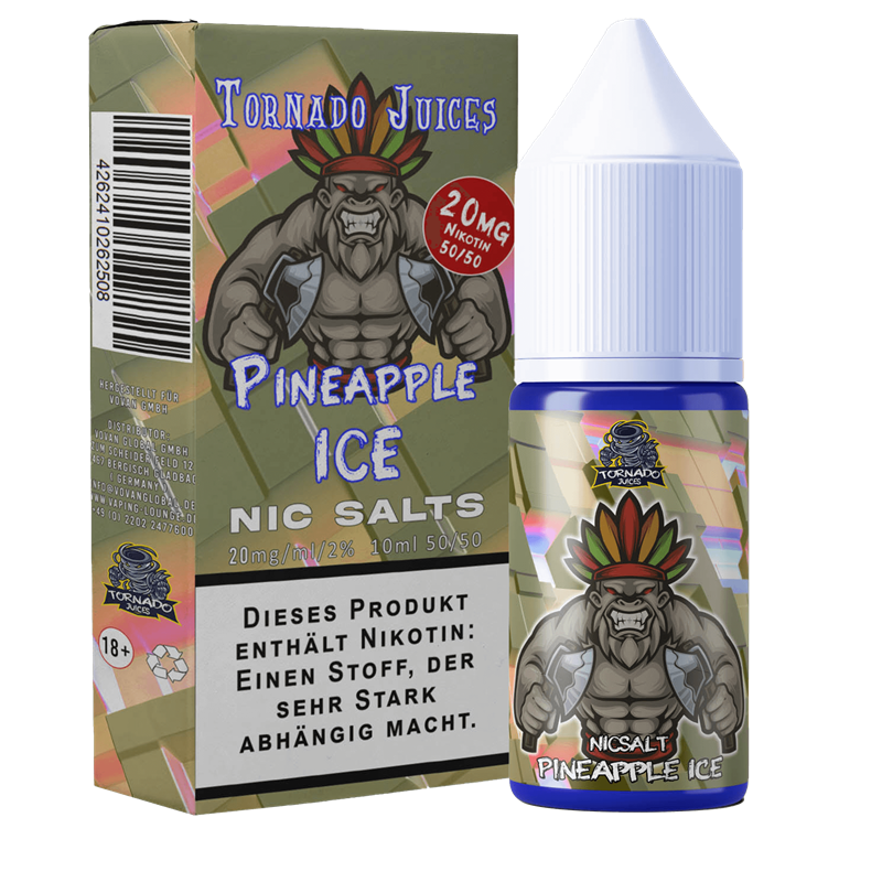 Tornado Juices - Pineapple ICE - 10 ml Nikotinsalz Liquid 