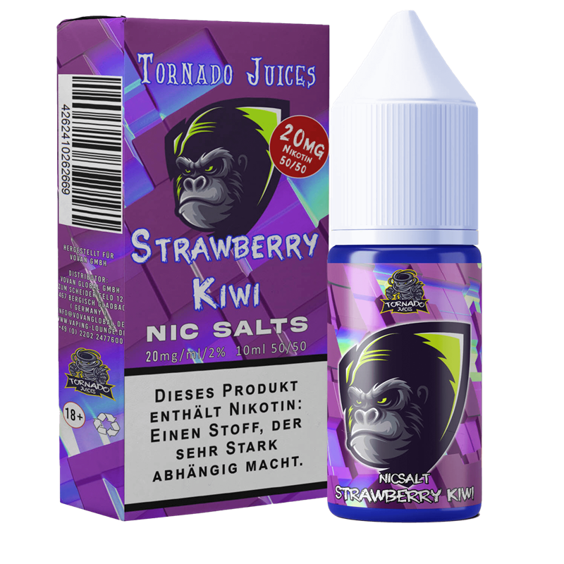 Tornado Juices - Strawberry Kiwi - 10 ml Nikotinsalz Liquid 