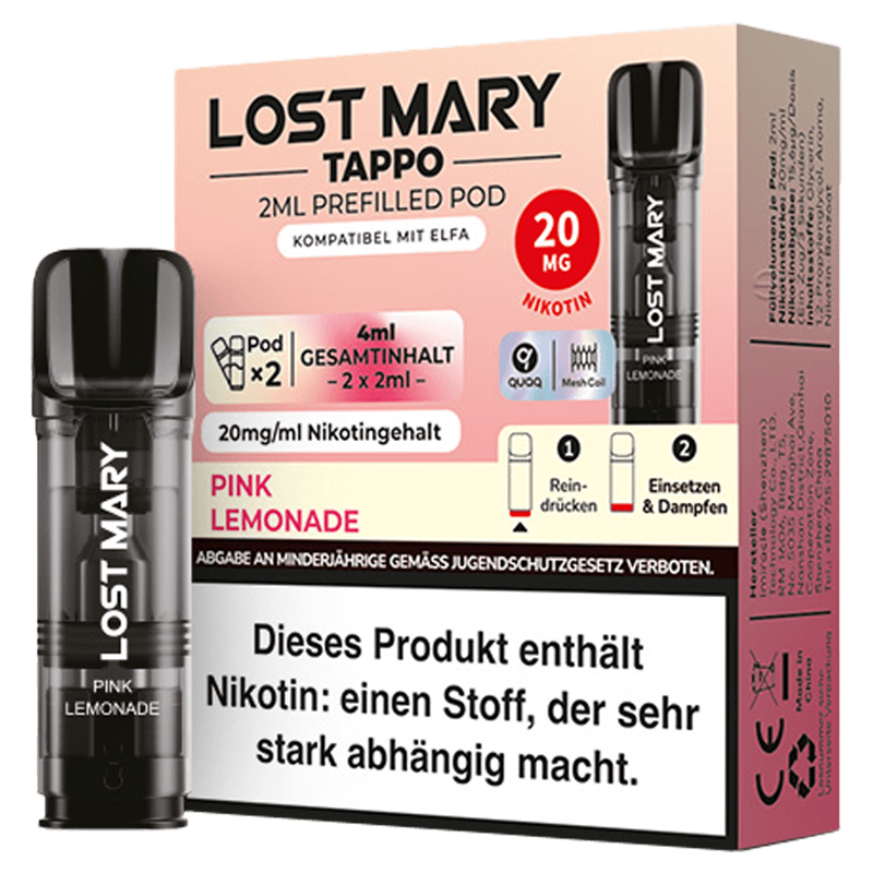 ELF Bar Lost Mary Tappo - Pink Lemonade Pod - 2er Pack 