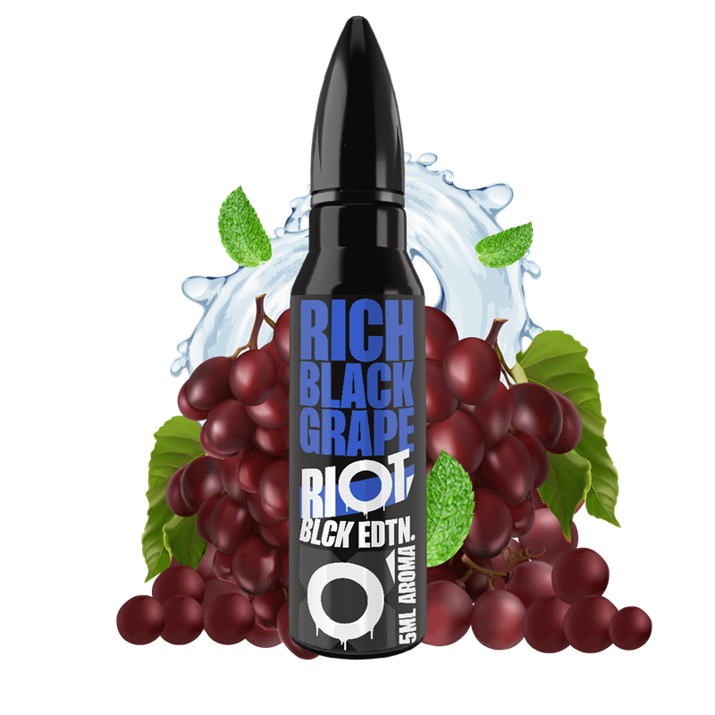 Riot Squad Black Edition Aroma - Rich Black Grape - 5 ml Longfill
