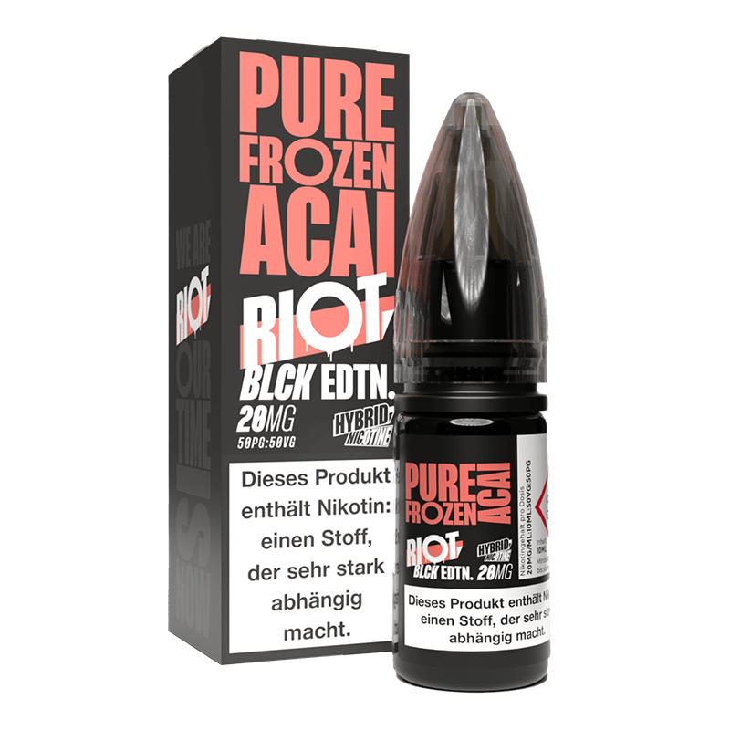 Riot Squad Black Edition - Pure Frozen Acai - 10 ml Hybrid-Nikotinsalz Liquid 