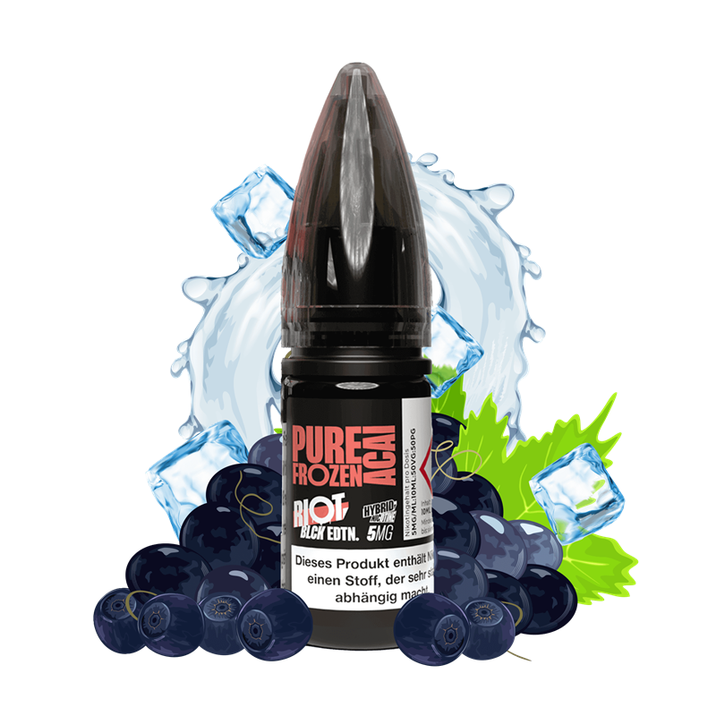 Riot Squad Black Edition - Pure Frozen Acai - 10 ml Hybrid-Nikotinsalz Liquid