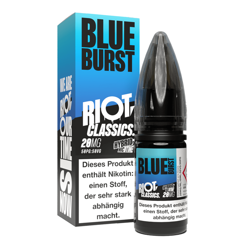 Riot Squad Classic Edition - Blue Burst - 10 ml Hybrid-Nikotinsalz Liquid 