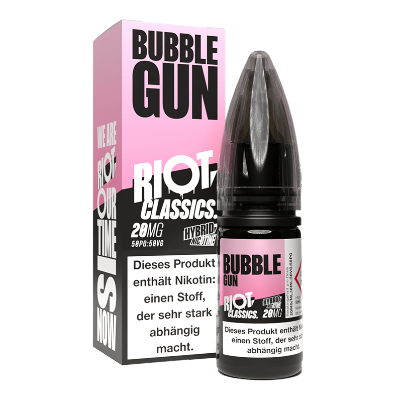 Riot Squad Classic Edition - Bubblegun - 10 ml Hybrid-Nikotinsalz Liquid 