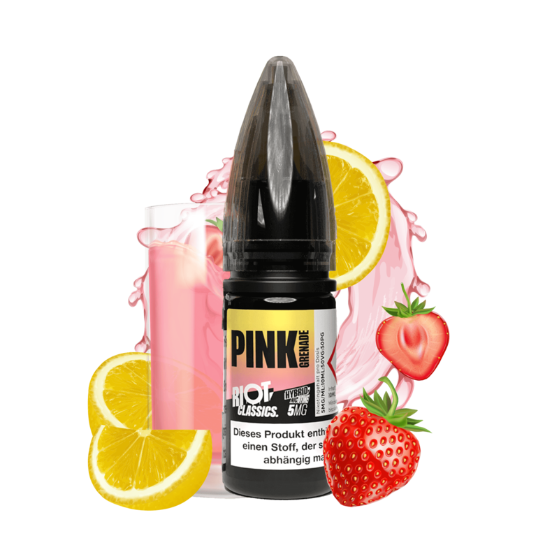 Riot Squad Classic Edition - Pink Grenade - 10 ml Hybrid-Nikotinsalz Liquid