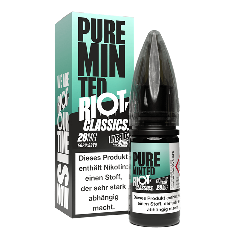 Riot Squad Classic Edition - Pure Minted - 10 ml Hybrid-Nikotinsalz Liquid 