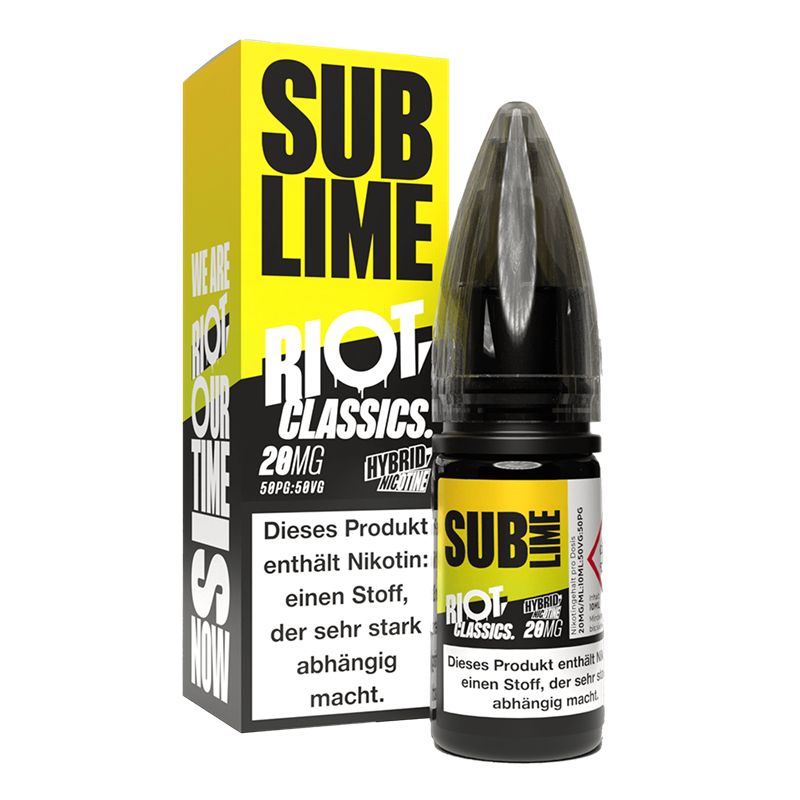 Riot Squad Classic Edition - Sub Lime - 10 ml Hybrid-Nikotinsalz Liquid 