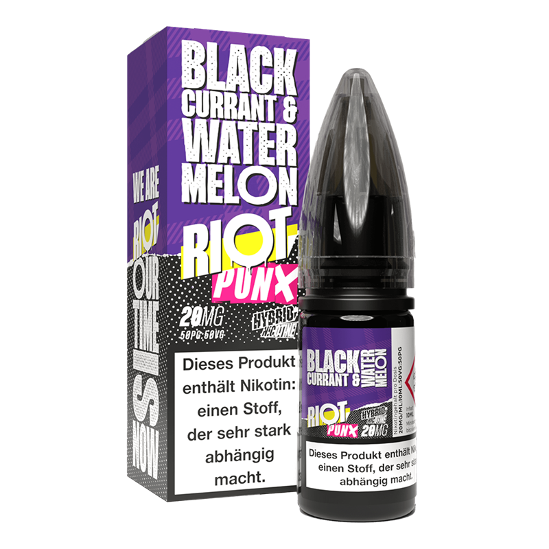 Riot Squad PUNX Edition - Blackcurrant & Watermelon - 10 ml Hybrid-Nikotinsalz Liquid 