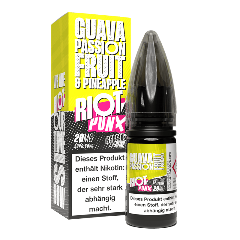 Riot Squad PUNX Edition - Guava, Passionfruit & Pineapple - 10ml Hybrid-Nikotinsalz Liquid 