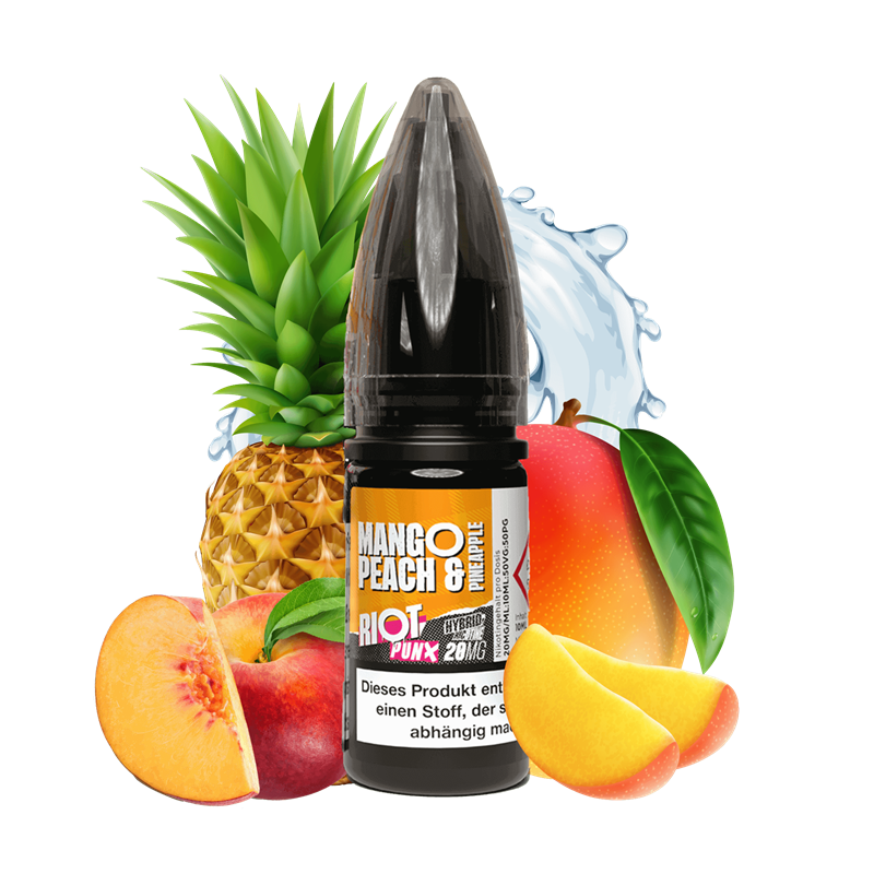 Riot Squad PUNX Edition - Mango, Peach & Pineapple - 10 ml Hybrid-Nikotinsalz Liquid