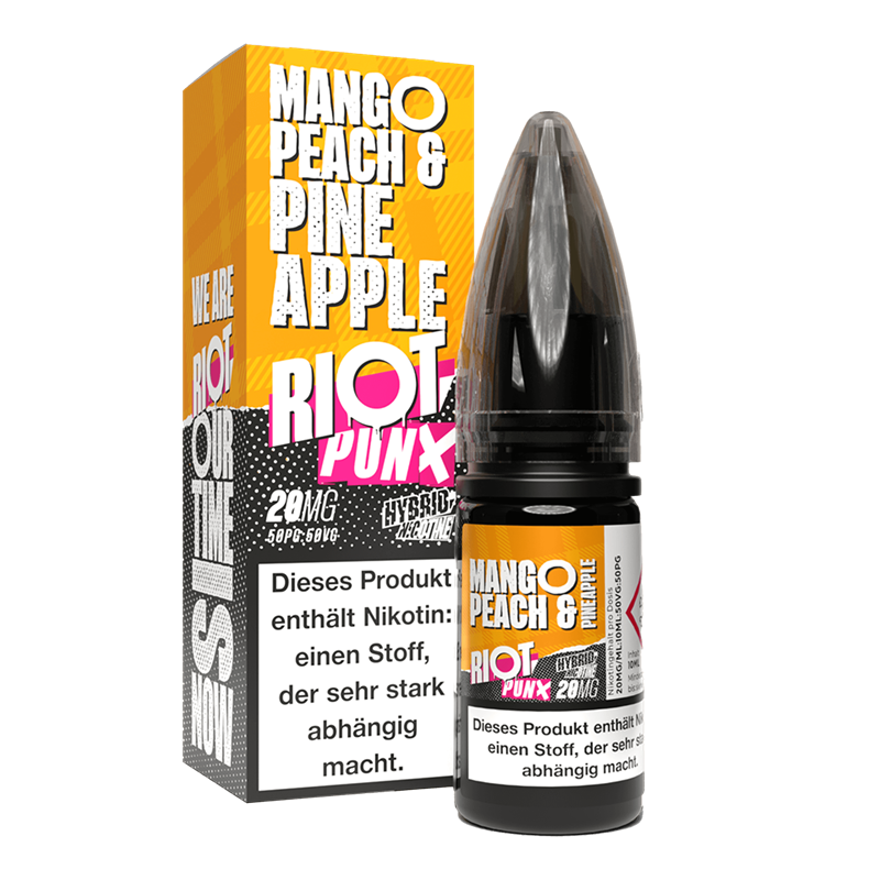 Riot Squad PUNX Edition - Mango, Peach & Pineapple - 10 ml Hybrid-Nikotinsalz Liquid 