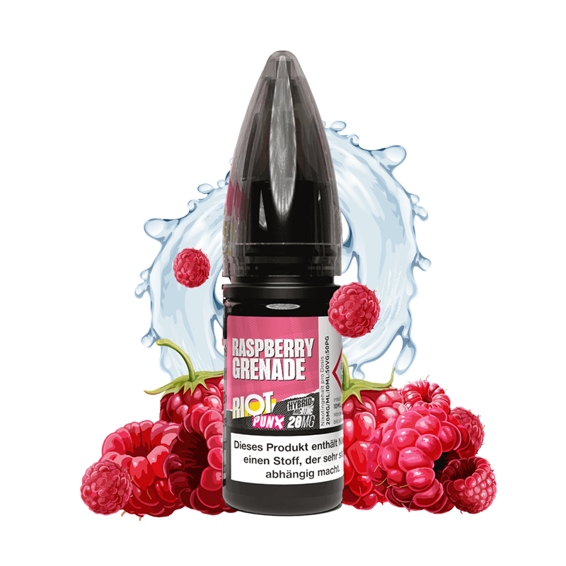 Riot Squad PUNX Edition - Raspberry Grenade - 10 ml Hybrid-Nikotinsalz Liquid