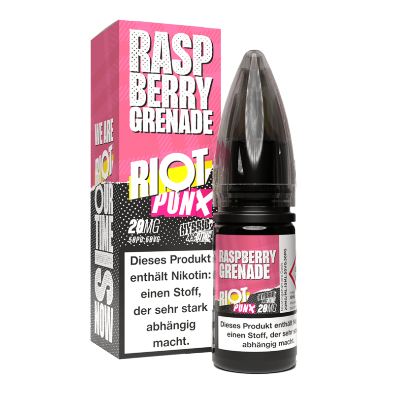 Riot Squad PUNX Edition - Raspberry Grenade - 10 ml Hybrid-Nikotinsalz Liquid 