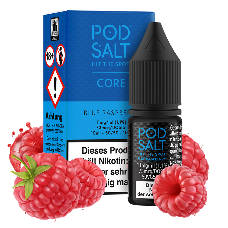 Pod Salt Core - Blue Raspberry - 10 ml Nikotinsalz Liquid