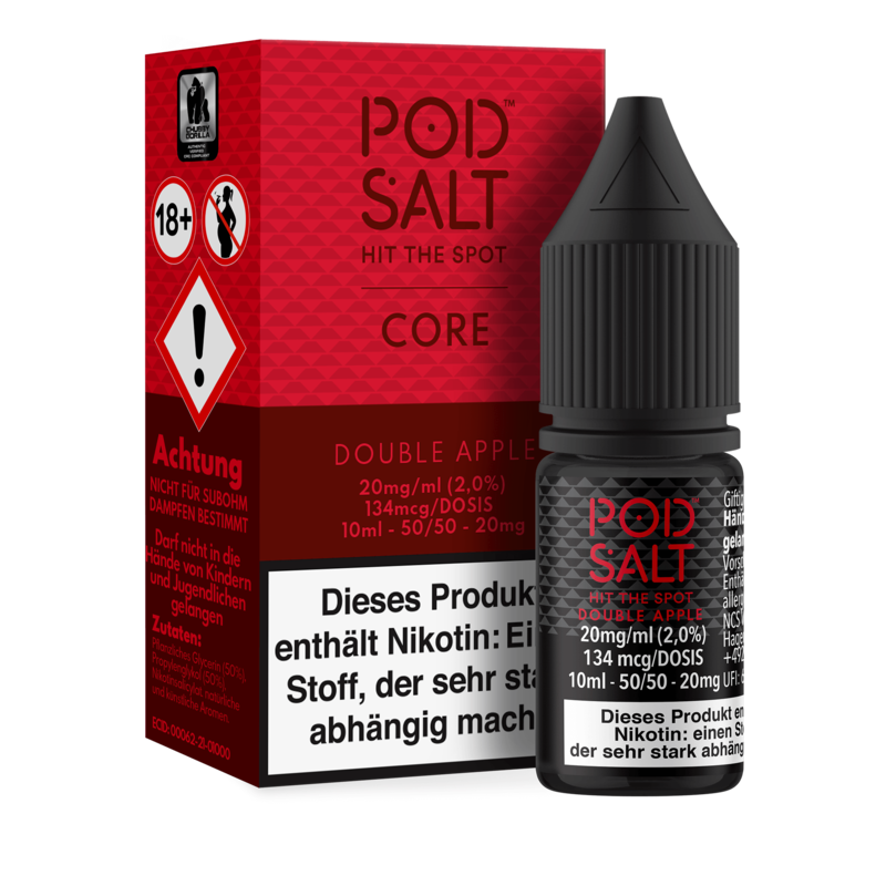 Pod Salt Core - Double Apple - 10 ml Nikotinsalz Liquid