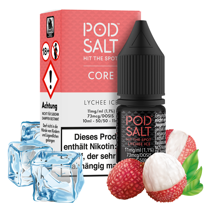 Pod Salt Core - Lychee Ice - 10 ml Nikotinsalz Liquid