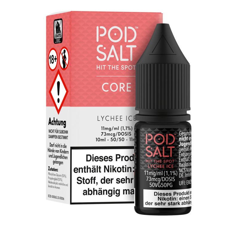 Pod Salt Core - Lychee Ice - 10 ml Nikotinsalz Liquid