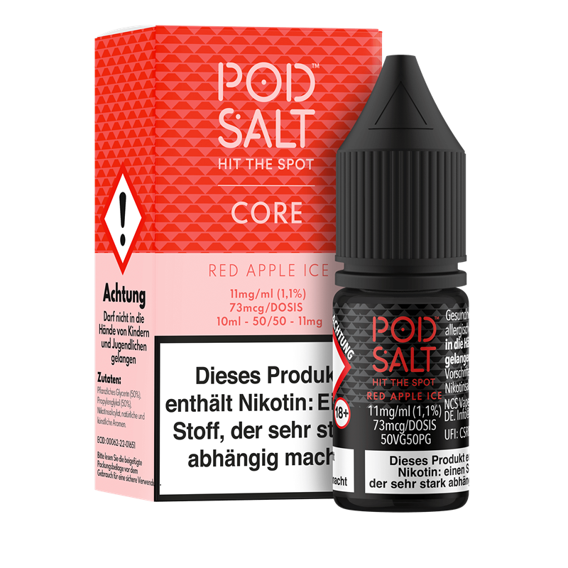 Pod Salt Core - Red Apple Ice - 10 ml Nikotinsalz Liquid