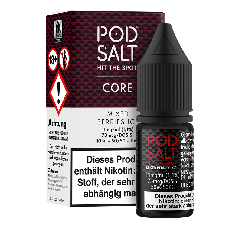 Pod Salt Core - Mixed Berries Ice - 10 ml Nikotinsalz Liquid