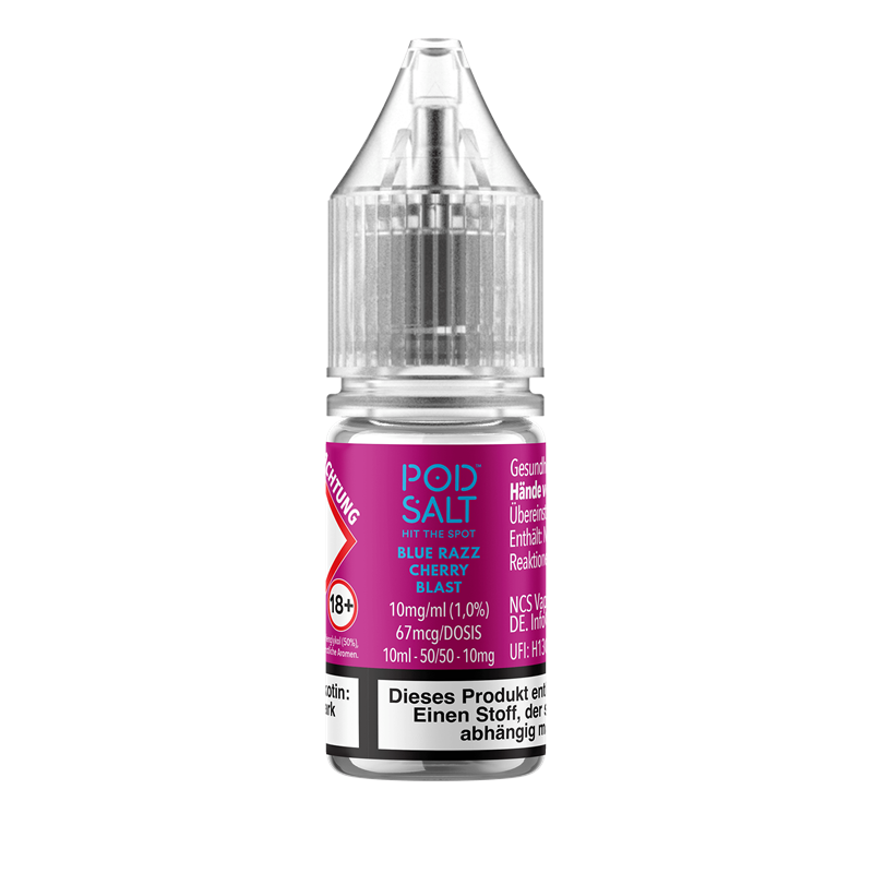 Pod Salt Xtra - Blue Razz Cherry Blast - 10 ml Nikotinsalz Liquid 