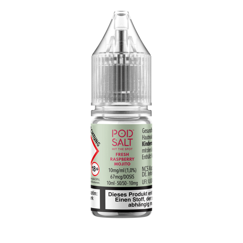 Pod Salt Xtra - Fresh Raspberry Mojito - 10 ml Nikotinsalz Liquid 
