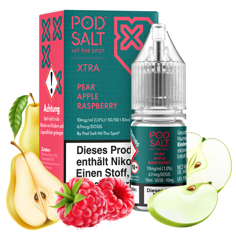 Pod Salt Xtra - Pear Apple Raspberry - 10 ml Nikotinsalz Liquid