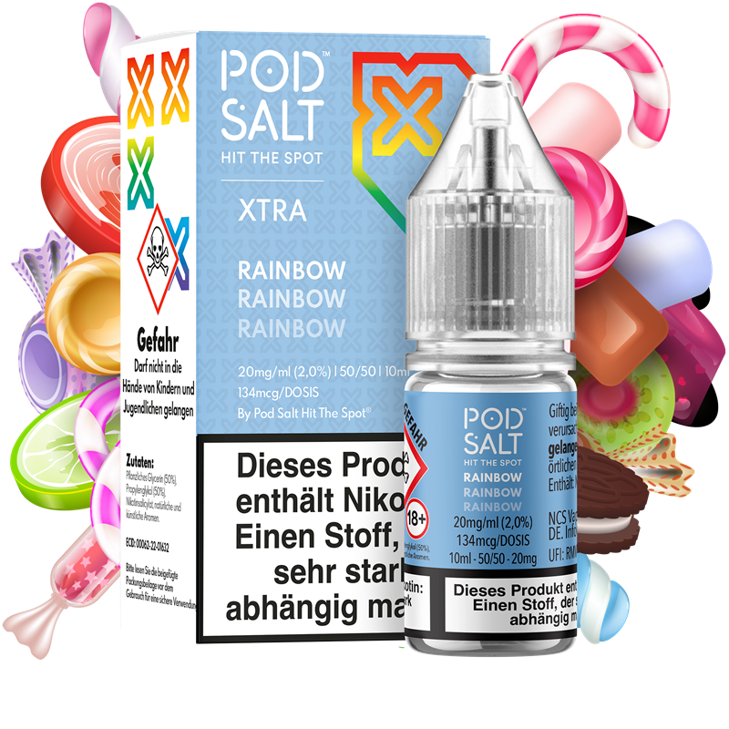 Pod Salt Xtra - Rainbow - 10 ml Nikotinsalz Liquid