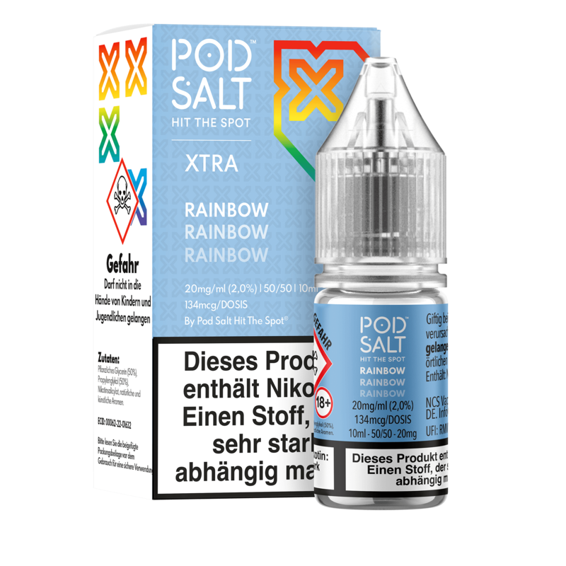 Pod Salt Xtra - Rainbow - 10 ml Nikotinsalz Liquid