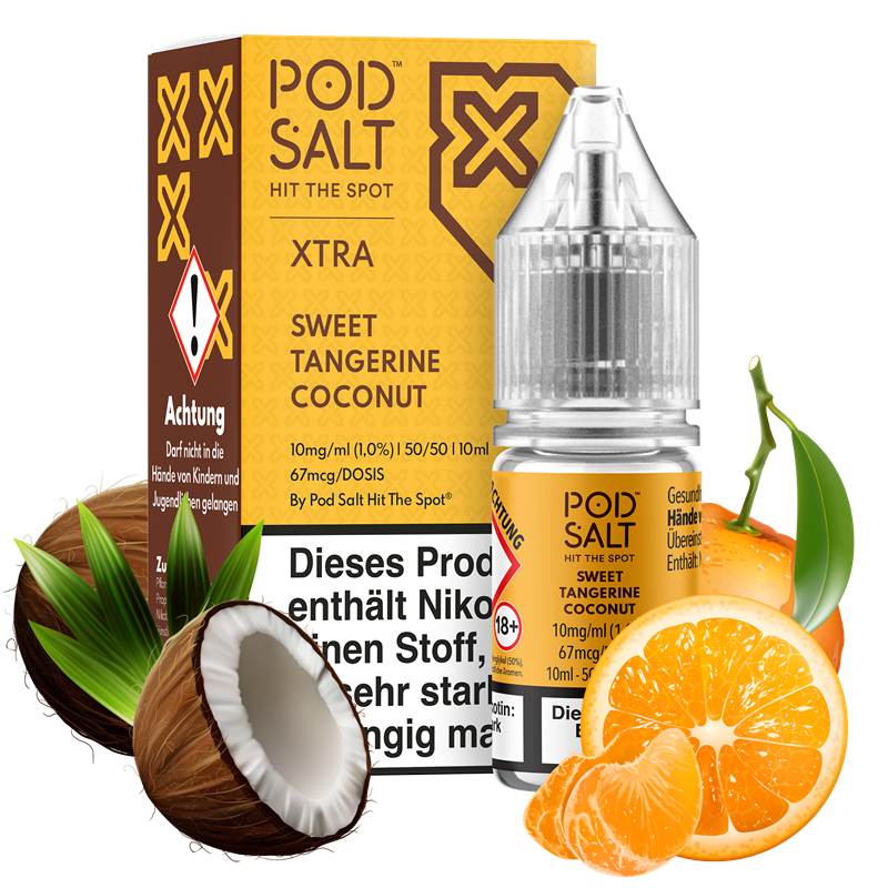 Pod Salt Xtra - Sweet Tangerine Coconut - 10 ml Nikotinsalz Liquid
