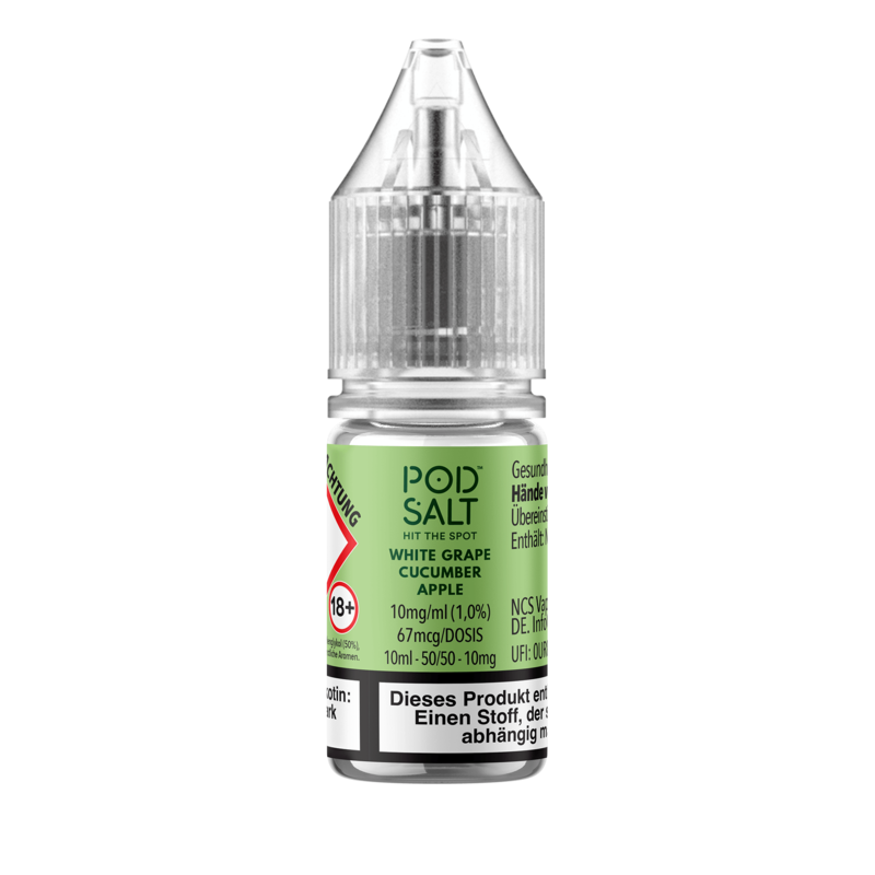 Pod Salt Xtra - White Grape Cucumber Apple - 10 ml Nikotinsalz Liquid 