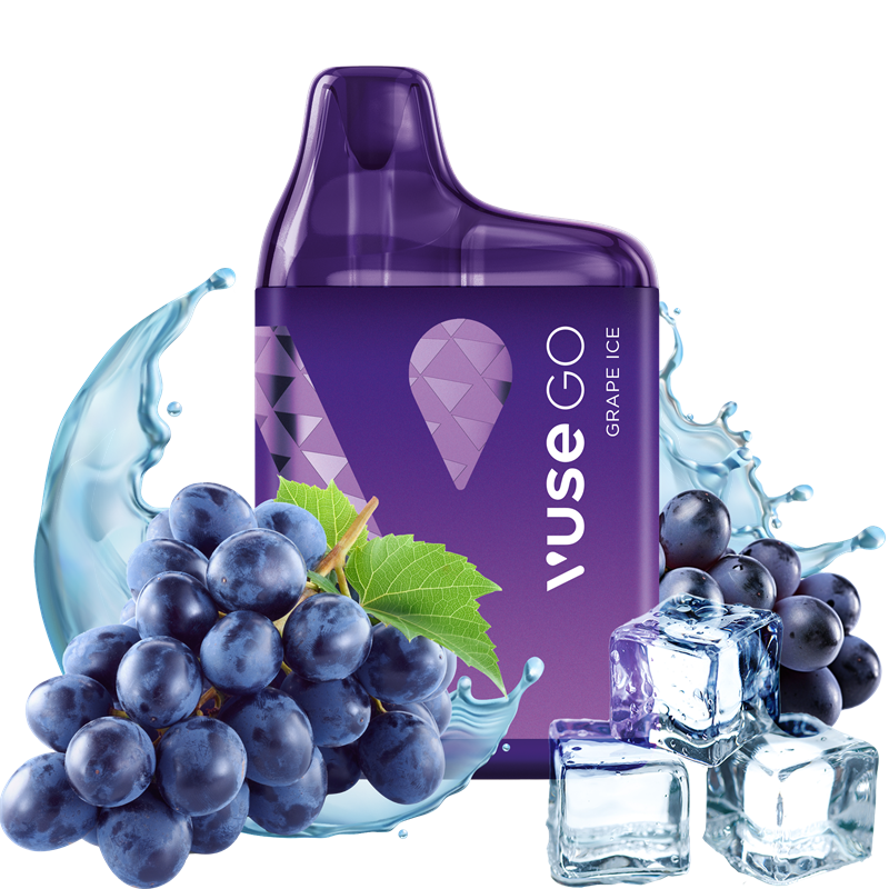 Vuse GO Box 800 - Edition 01 - Grape Ice - Einweg E-Zigarette