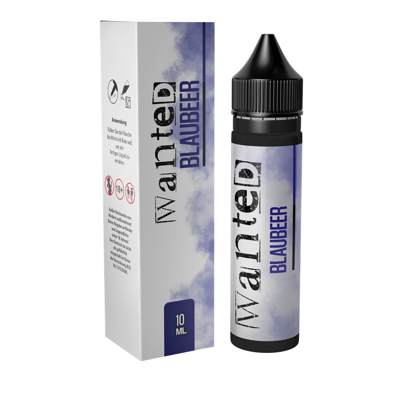 Wanted Aroma - Blaubeer - 10 ml Longfill 