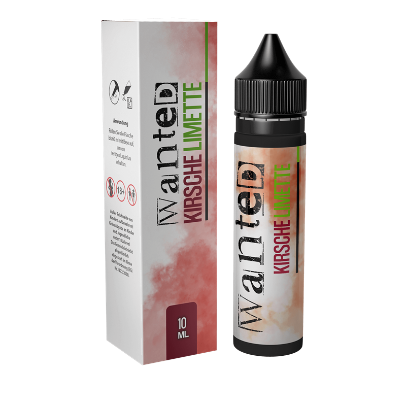 Wanted Aroma - Kirsche Limette - 10 ml Longfill 