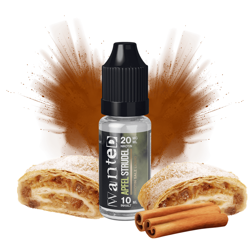 Wanted - Apfelstrudel - 10 ml Nikotinsalz Liquid